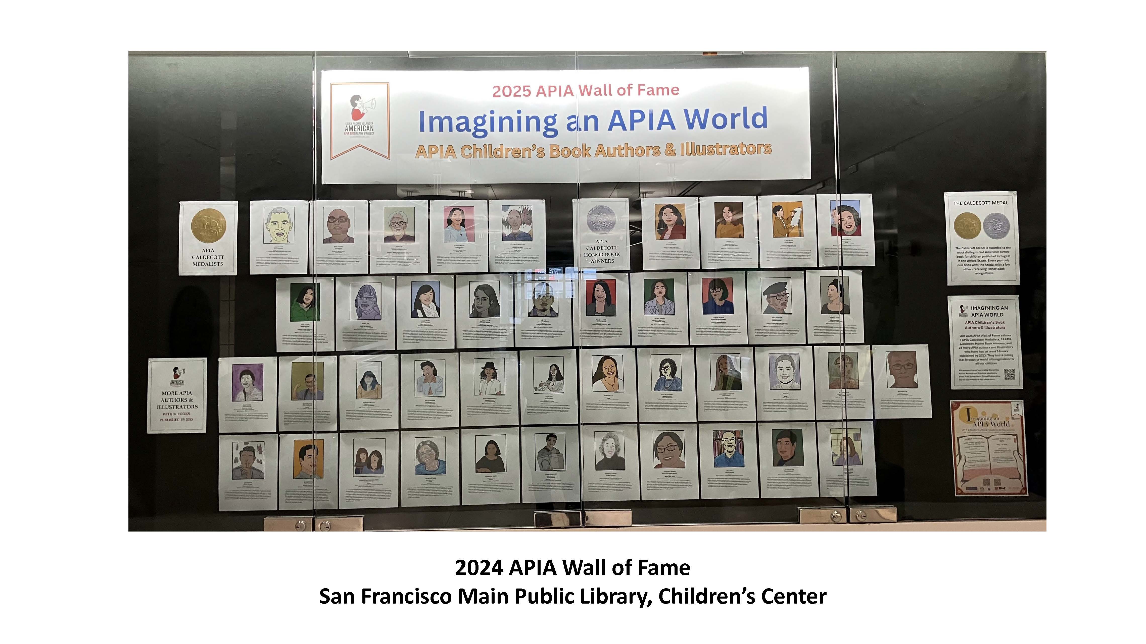 APIA 2025 Wall of Fame at SFPL Display