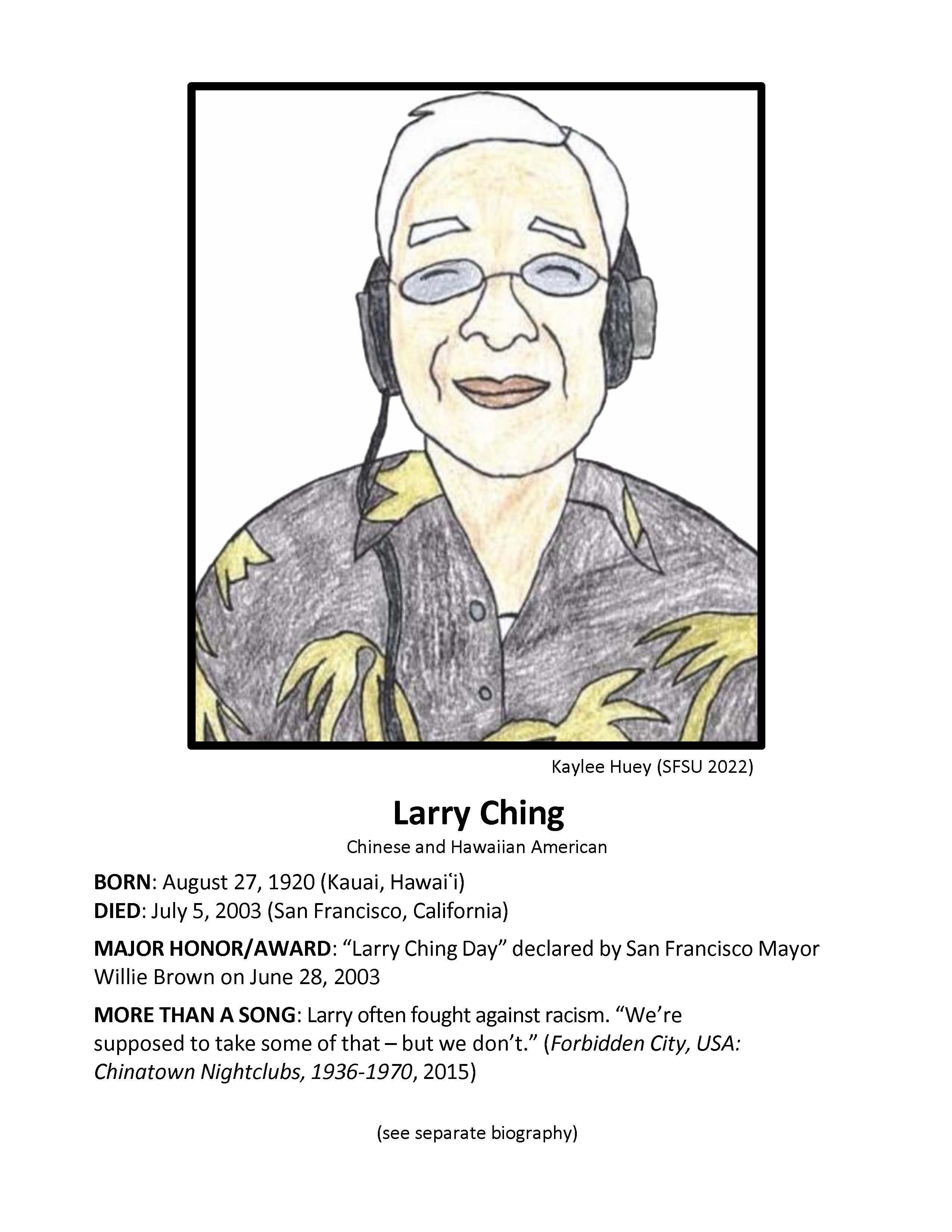 Larry Ching Biography