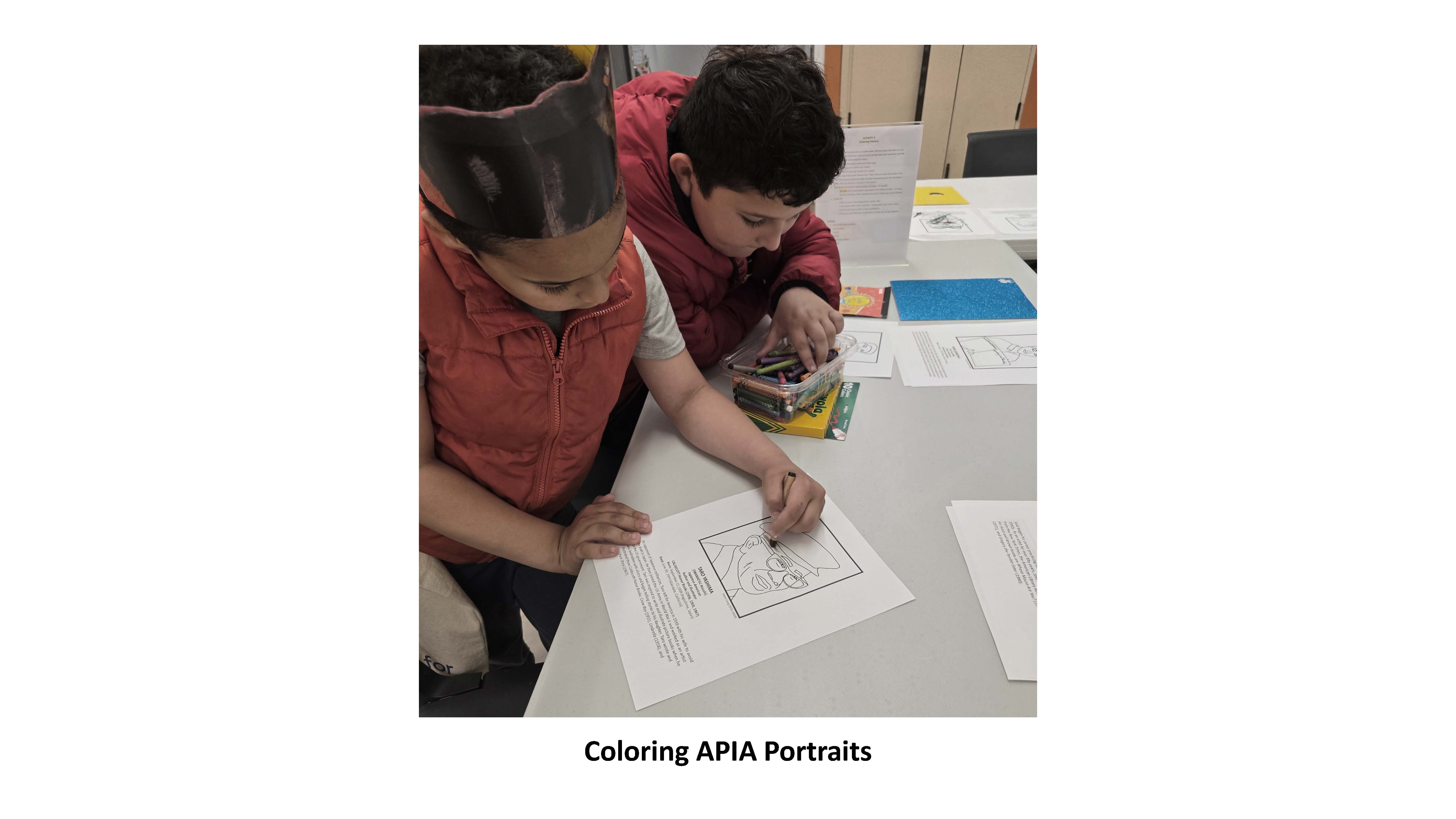 Coloring APIA Portraits