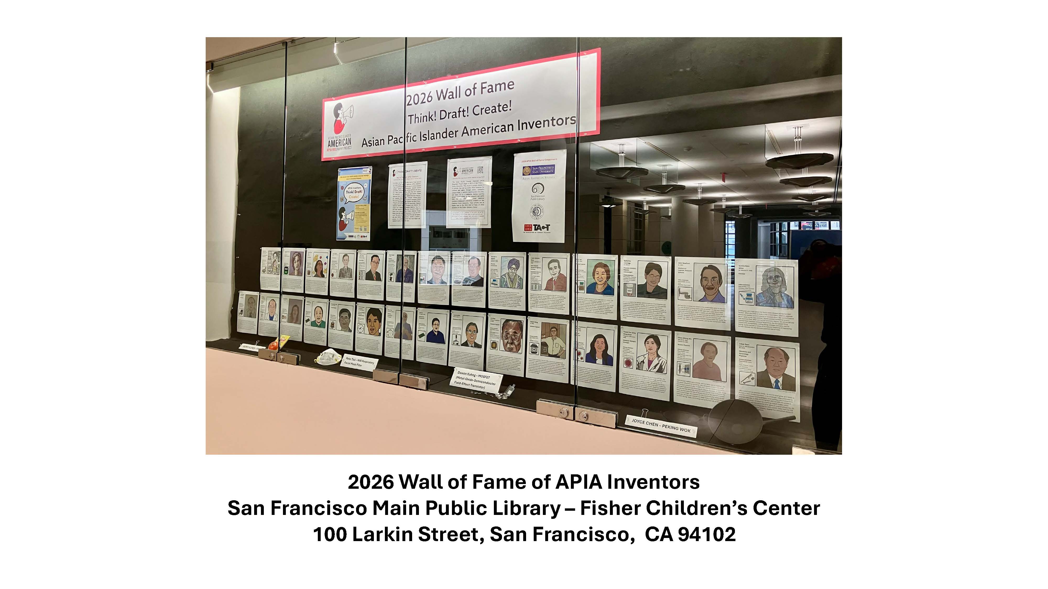 Wall of Fame at SFPL Children's center