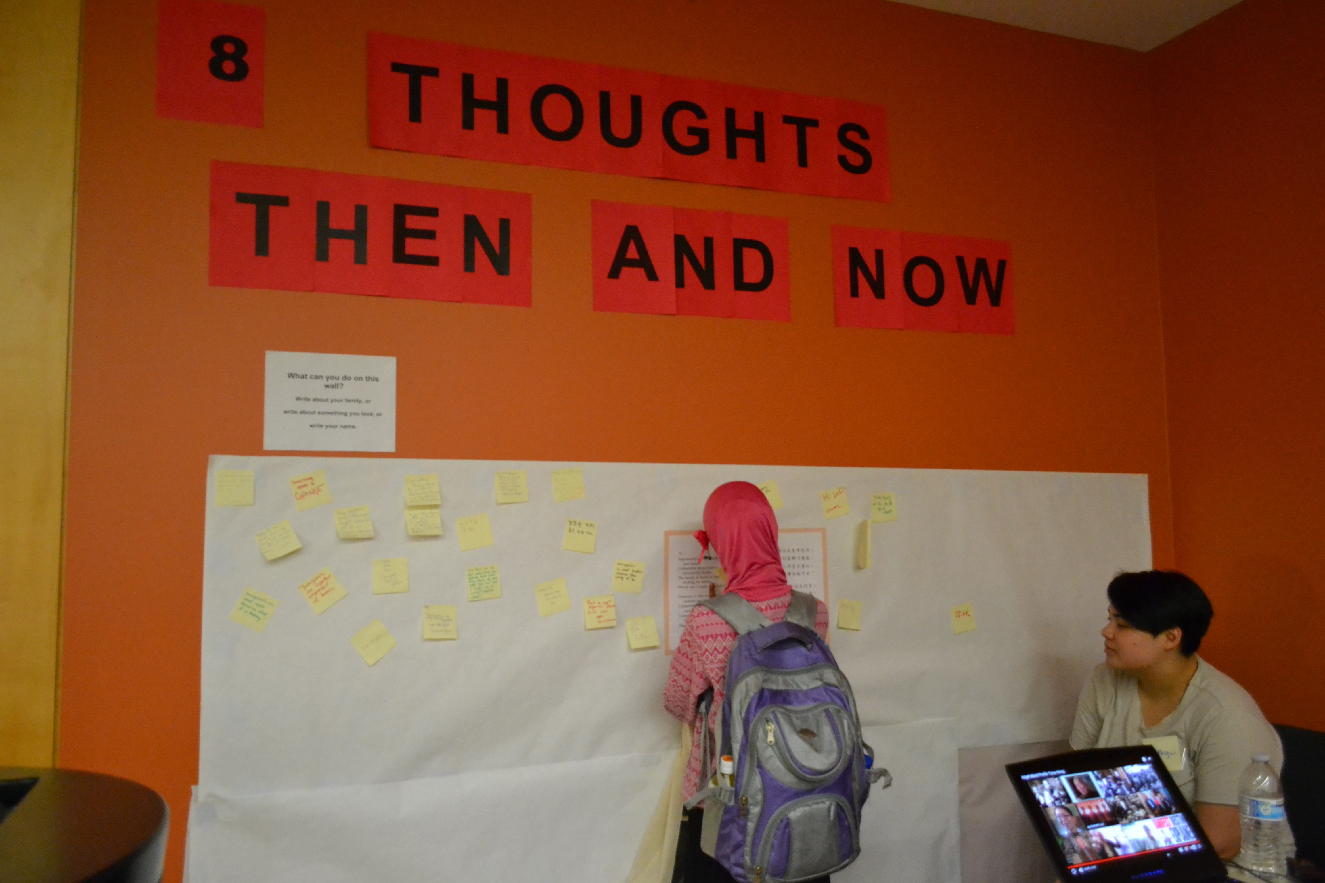 Thoughts then and now Wall exhibit