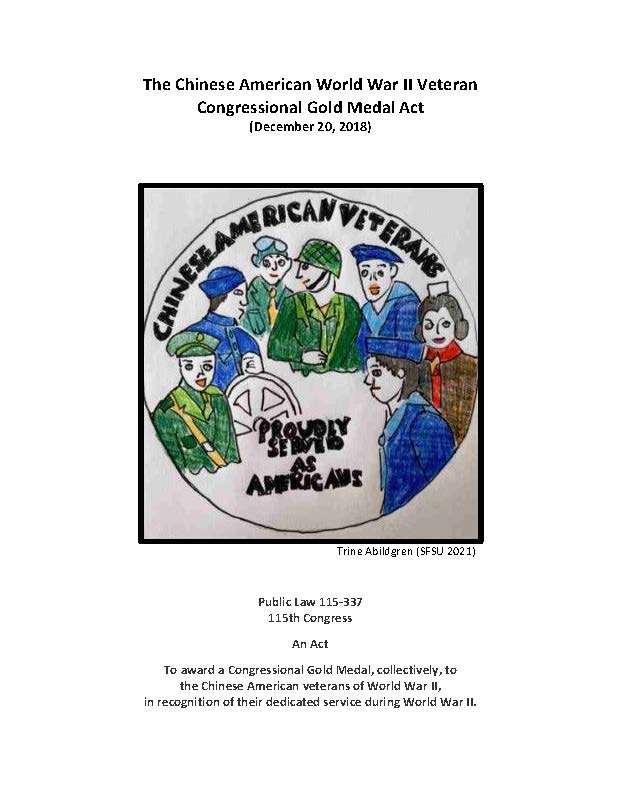 Chinese American Congressional Gold Medal Poster