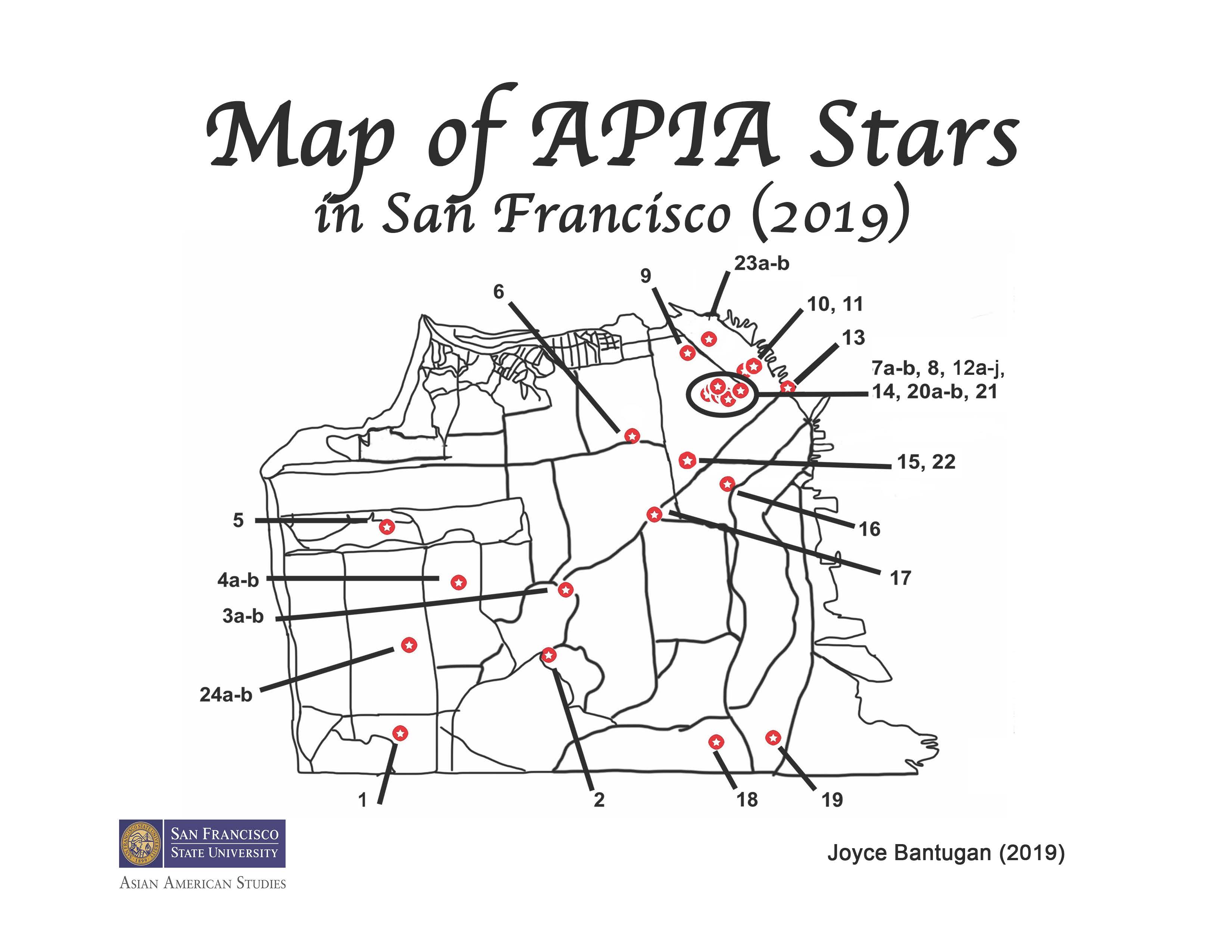 2019 SF Map Of APIA Stars