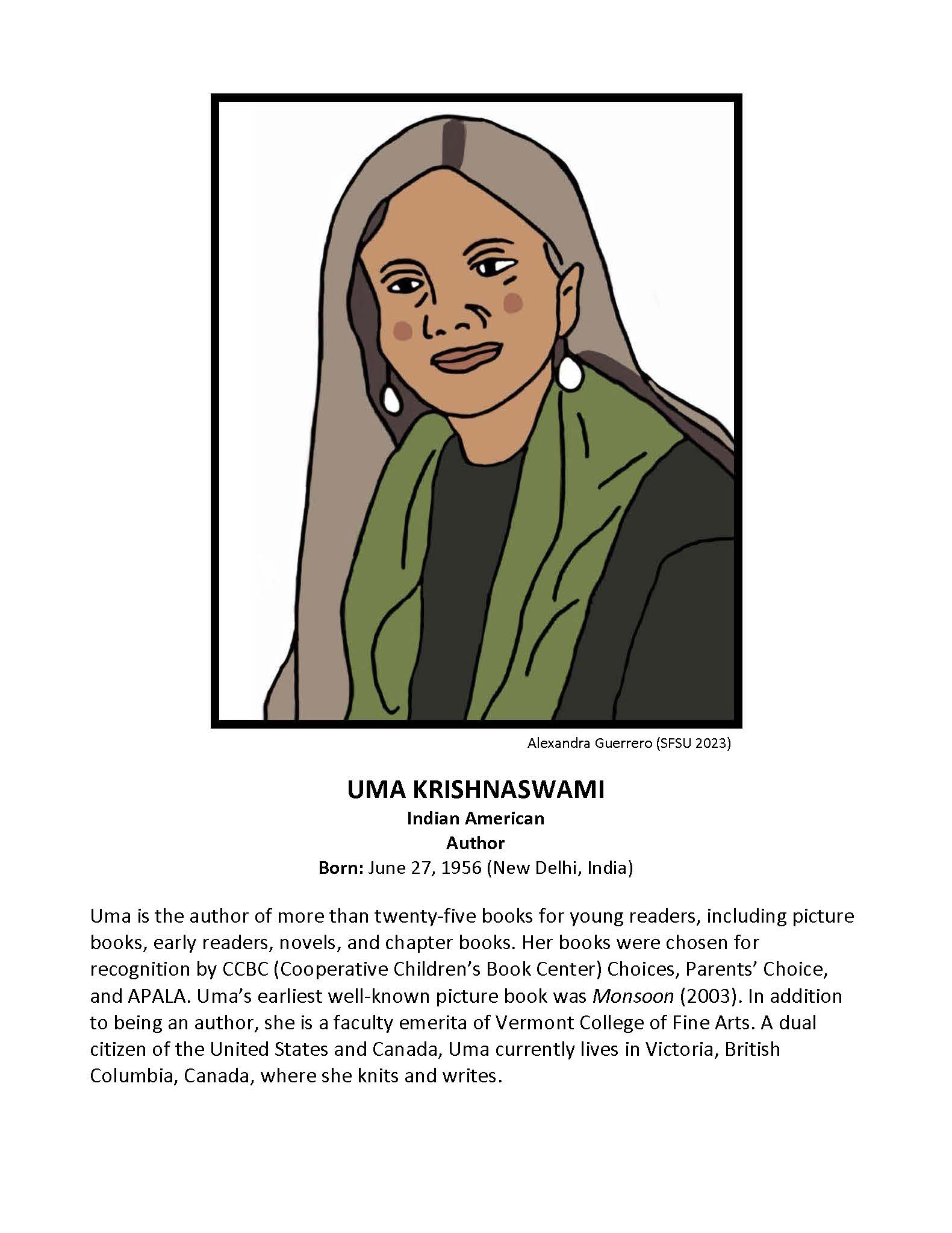 Uma Krishnaswami Biography