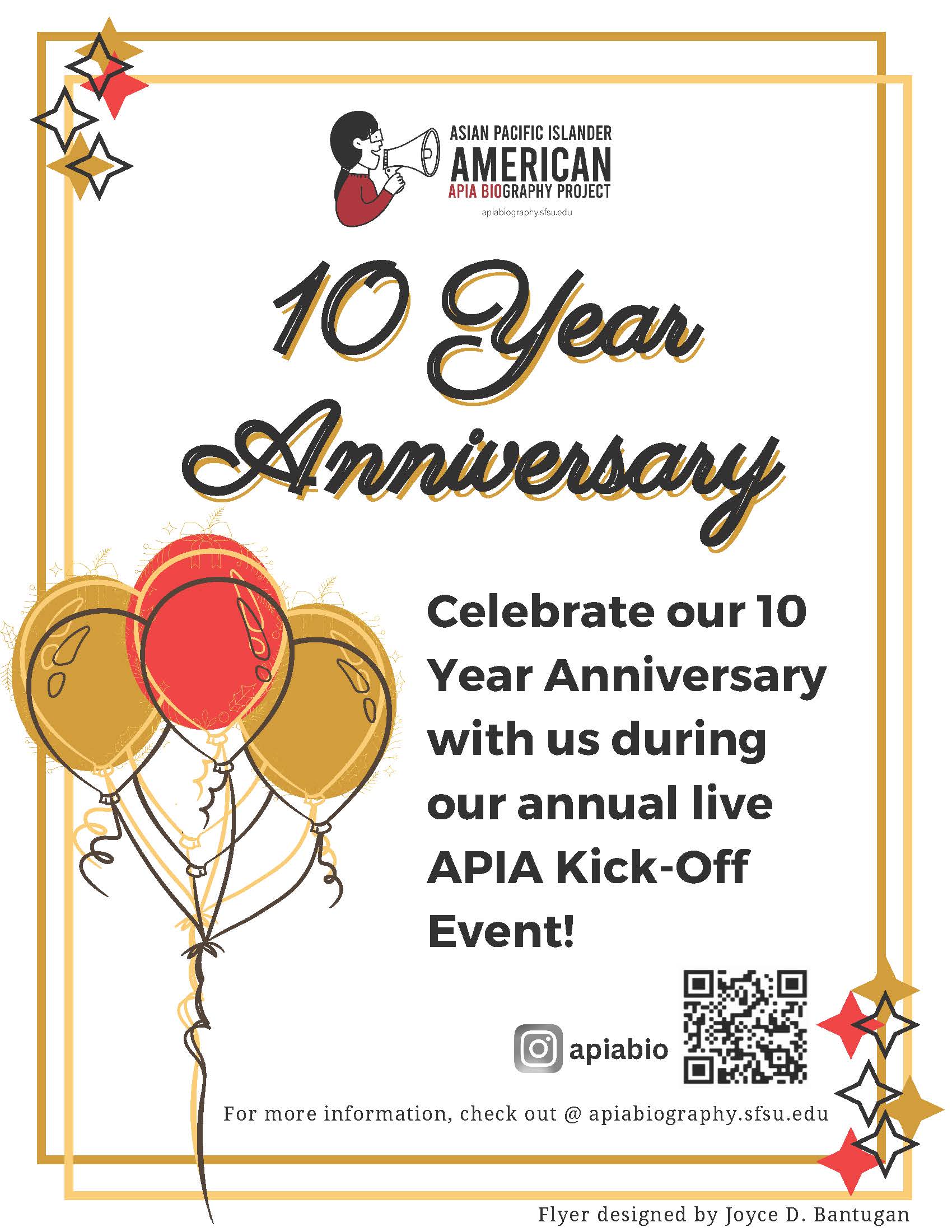 APIA 10 Year anniversary Flyer