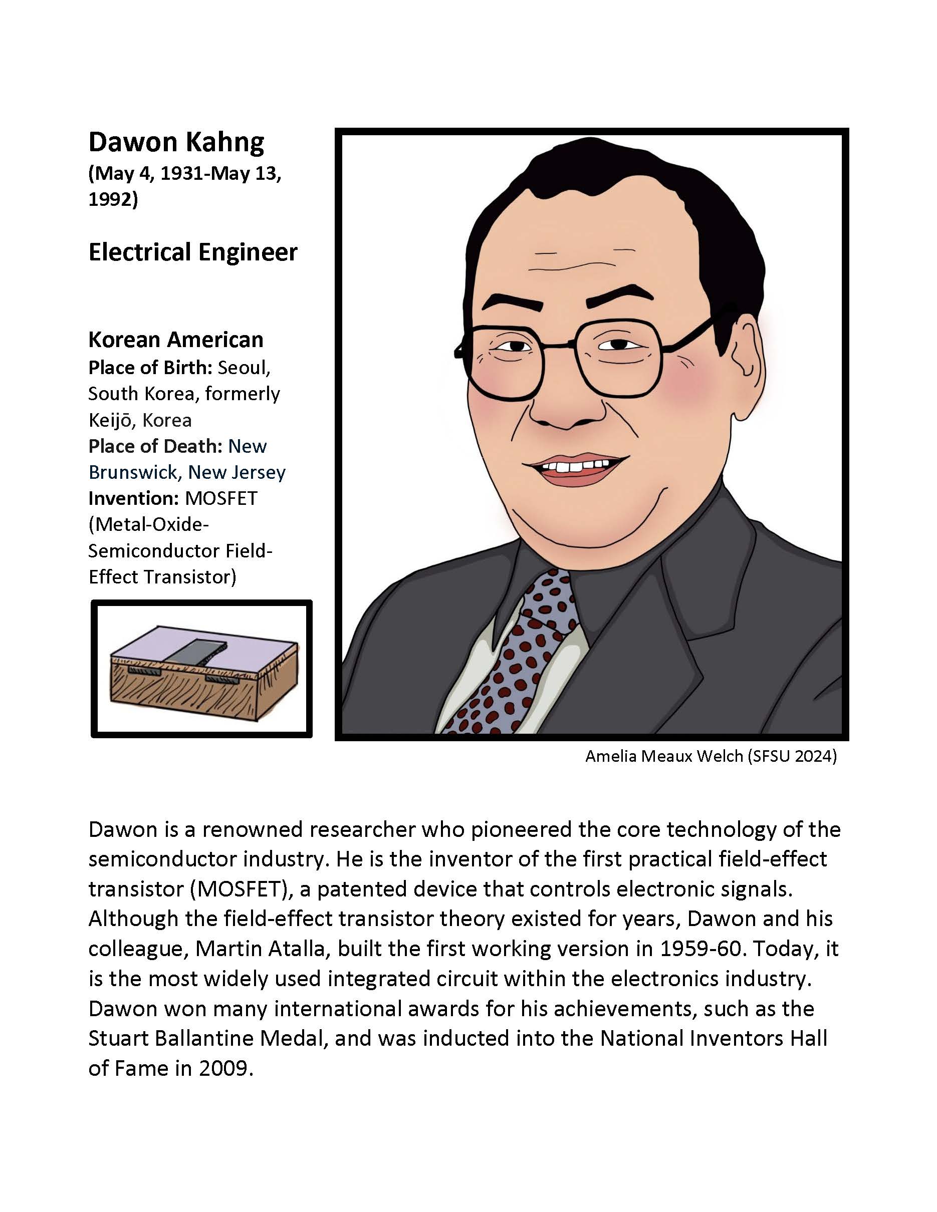 Portrait of Dawon Kahng