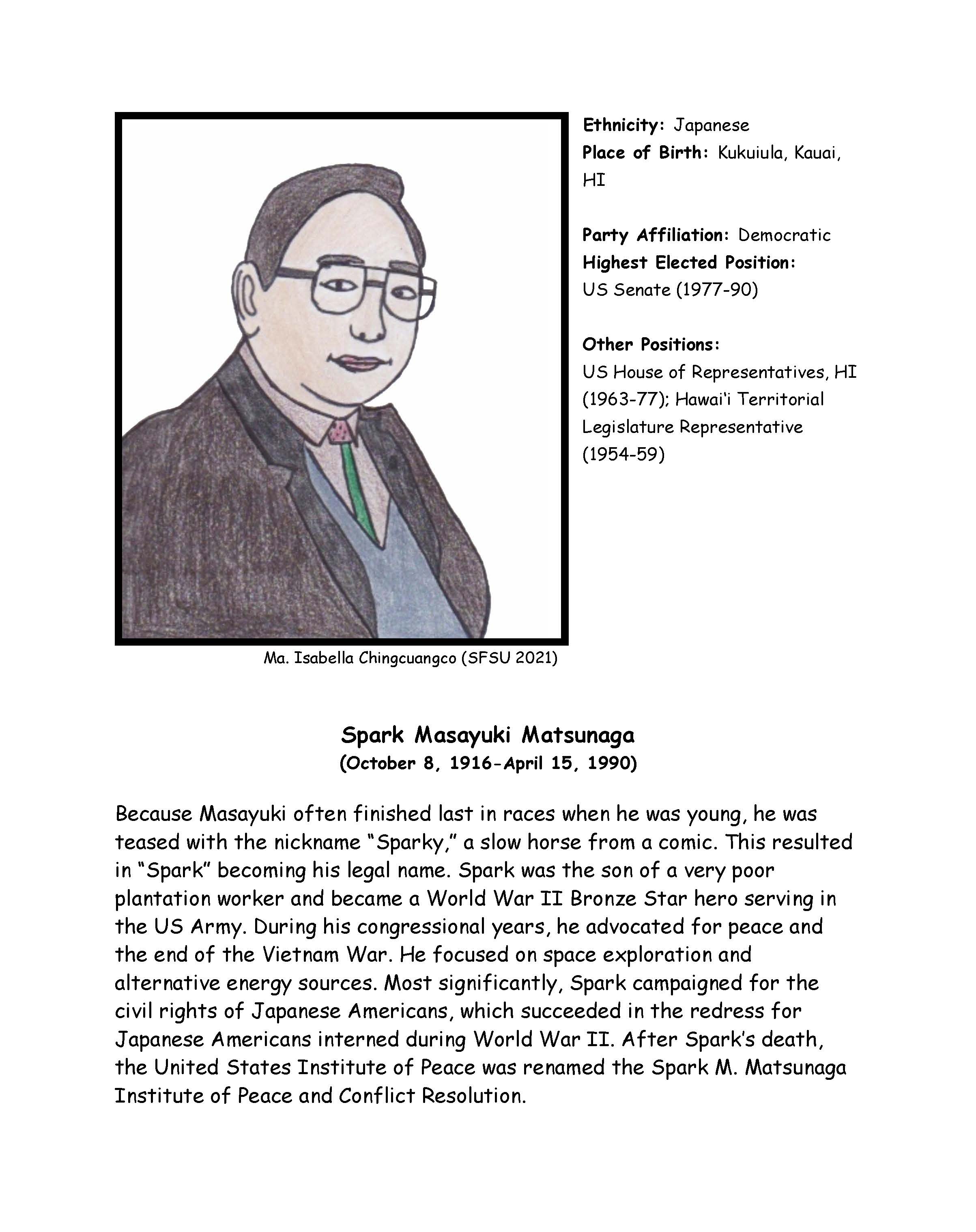 Spark Matsunaga Biography
