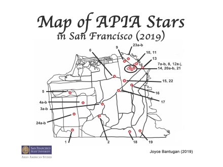 2019 SF Map of APIA Stars