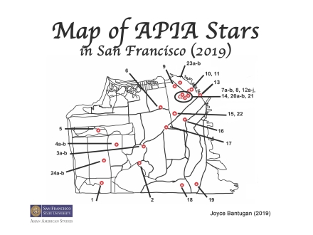 2019 SF Map of APIA Stars